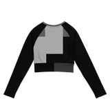 Abstract Geometry Women's Crop Top long-sleeve (Recycled)