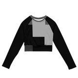 Abstract Geometry Women's Crop Top long-sleeve (Recycled)