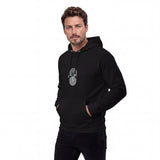 Circle Notch Men's Raglan Hoodie (eco)