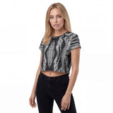 Marb Dark&Grey Women's Crop Tee