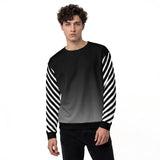 Stripe B&W Men's Sweatshirt
