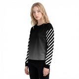 Stripe B&W Women's Sweatshirt