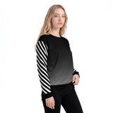 Stripe B&W Women's Sweatshirt